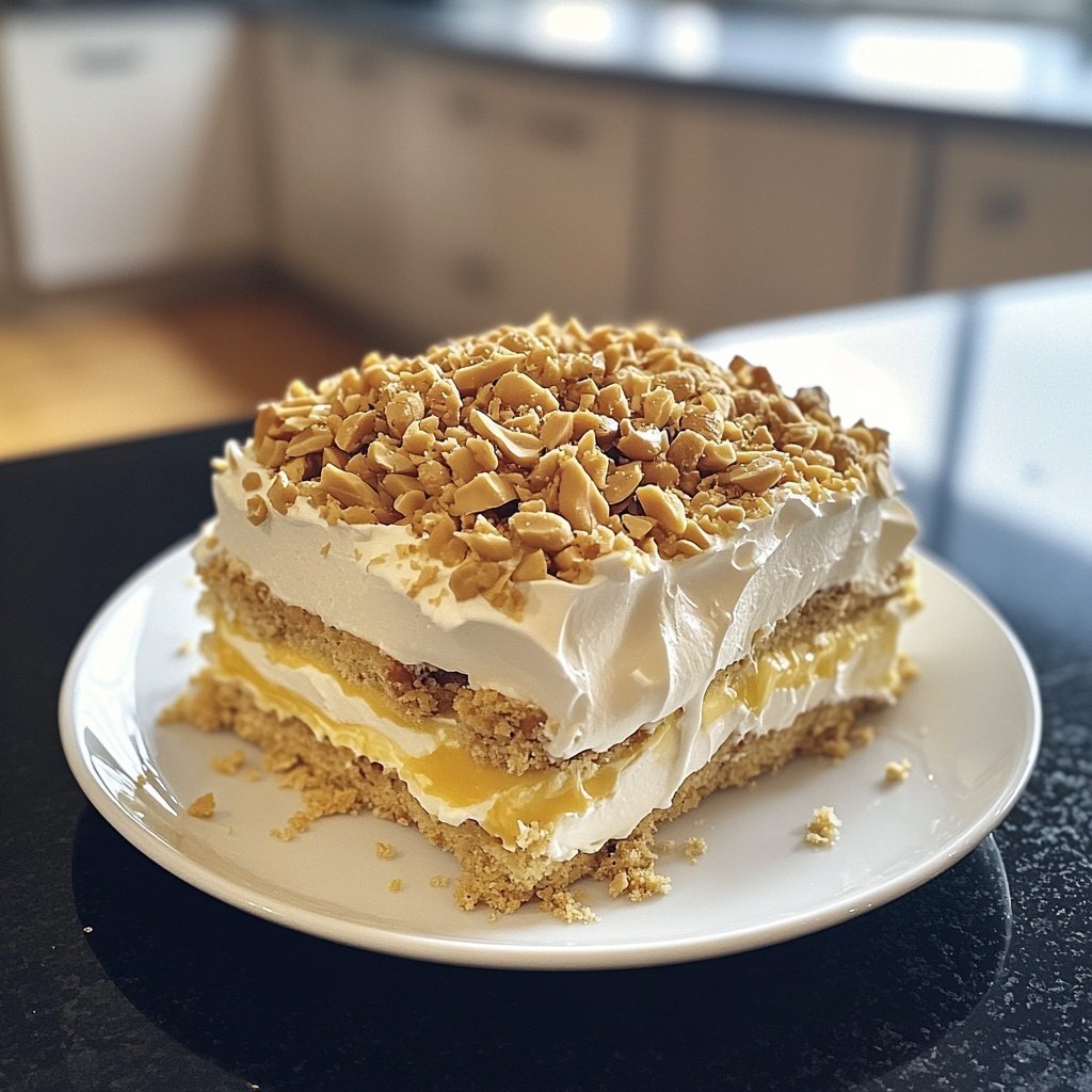 Vanille-Erdnuss-Dessert