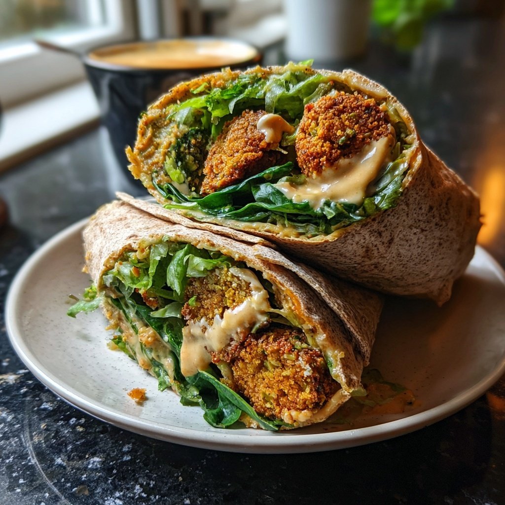 Wraps mit Falafel und Salat