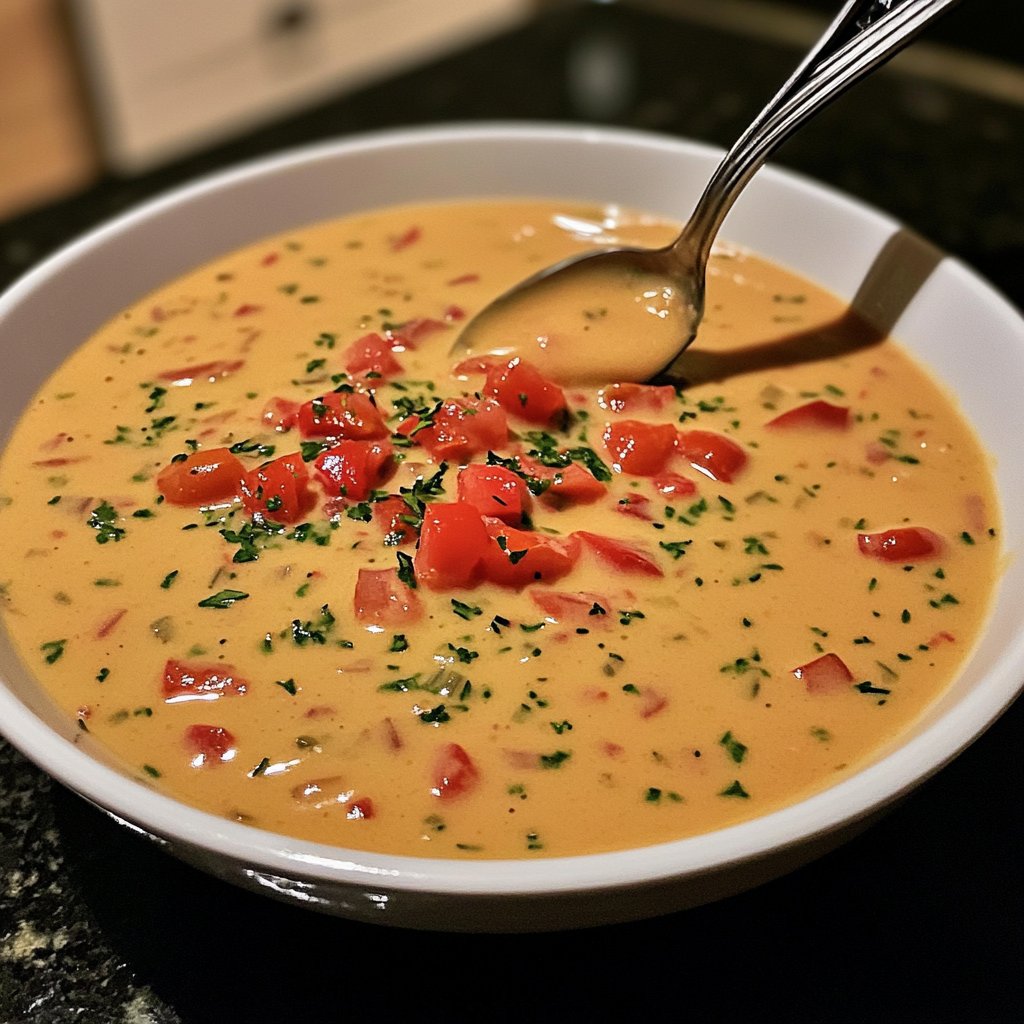 Linsensuppe mit Tomaten