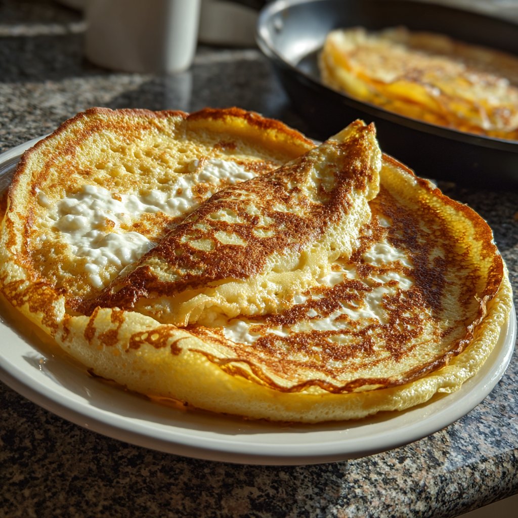 Pfannkuchen mit Quark