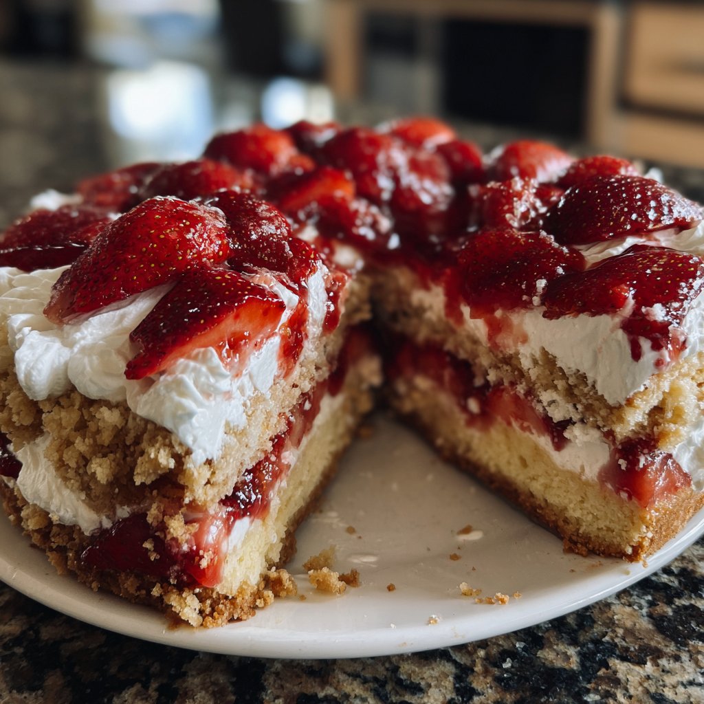 Erdbeerkuchen Mit Keksboden