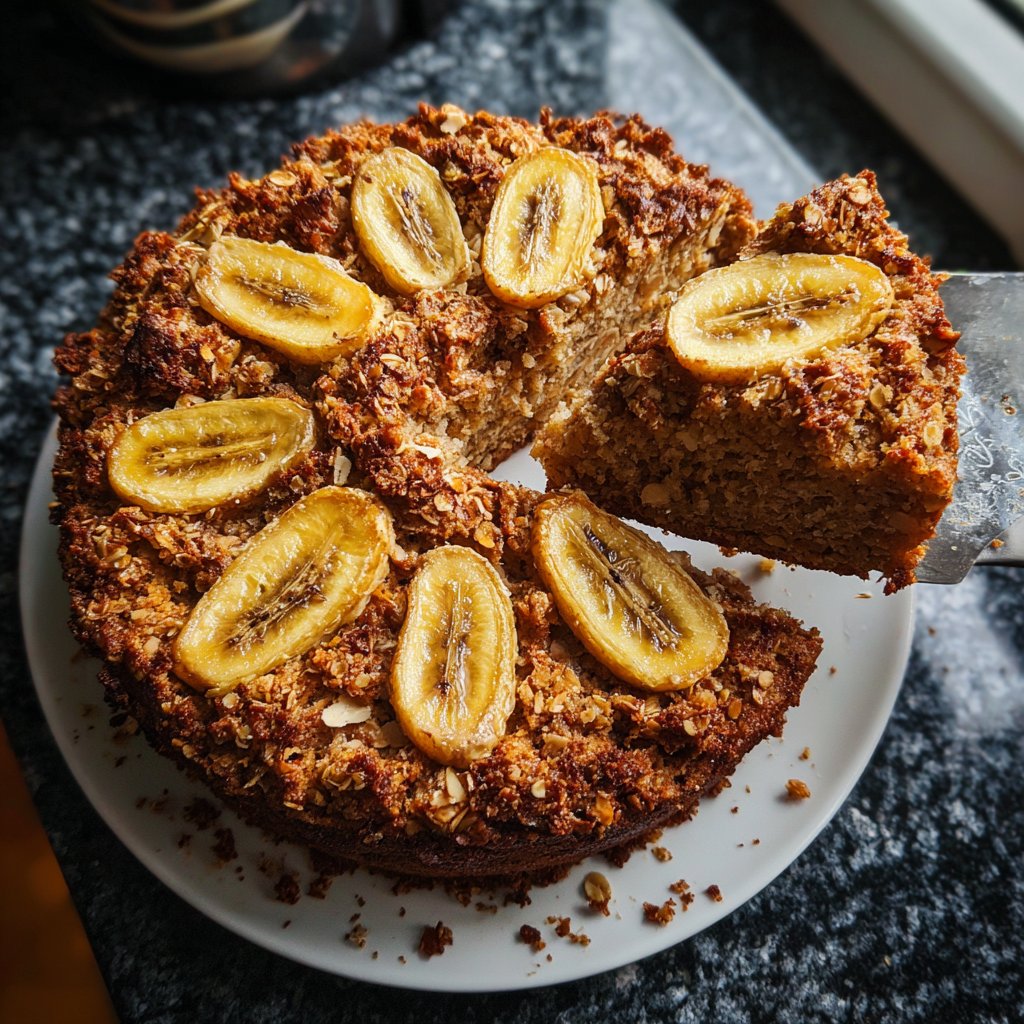 Bananenkuchen mit Hafermehl