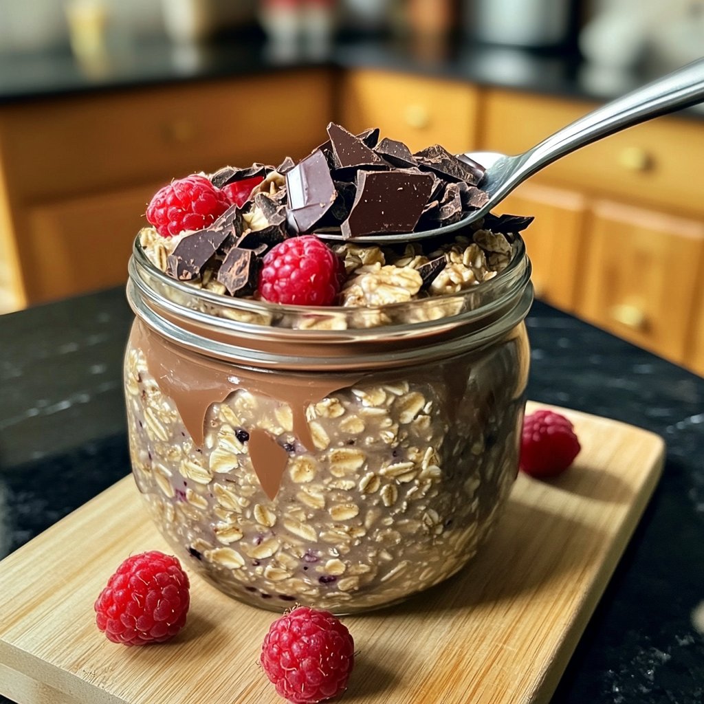 Overnight Oats mit Schokolade