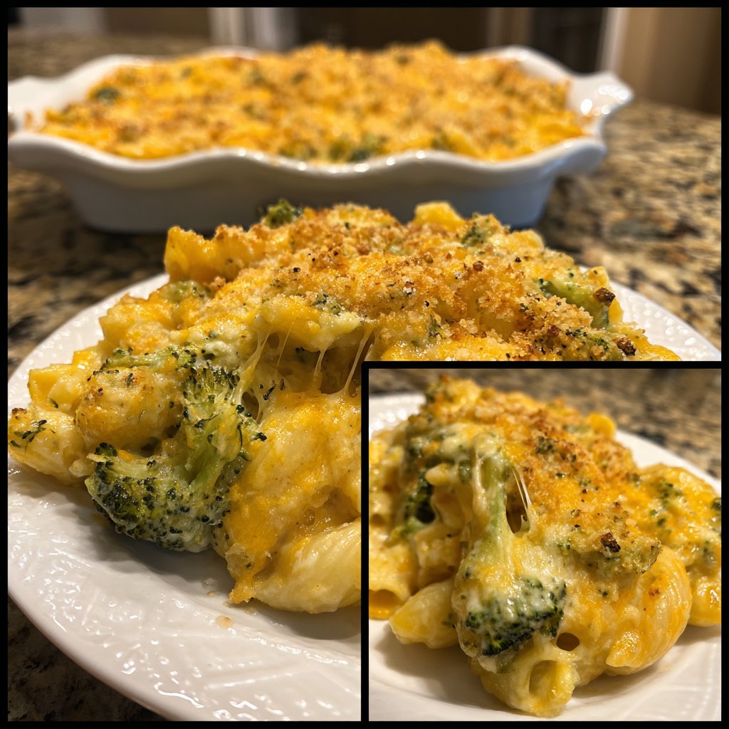 Brokkoli Nudel Auflauf