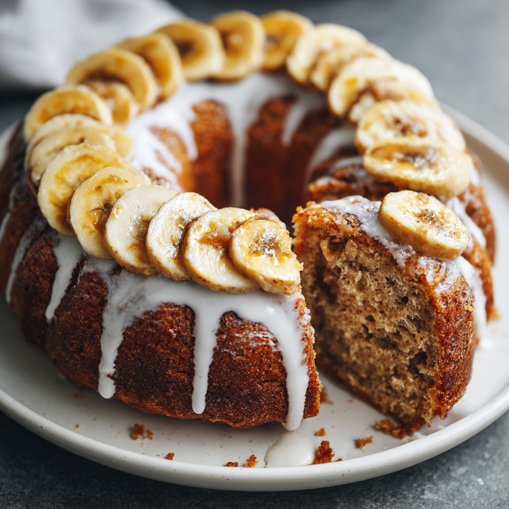 Bananenkuchen mit Buttermilch und Vanille
