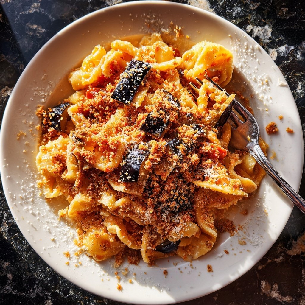 Internationale Küche Italienische Pasta alla Norma