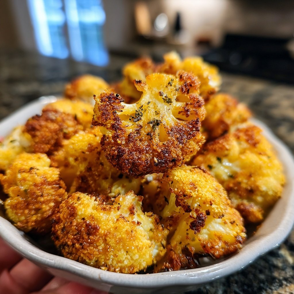 Blumenkohl aus dem Airfryer knusprig